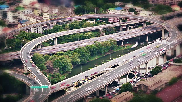 曼谷城市景观全景视频下载