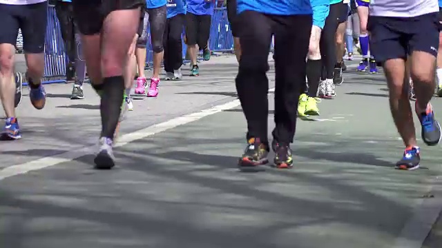 马拉松运动员的视频4K视频素材