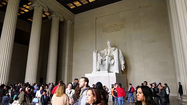 美国华盛顿林肯纪念堂视频素材