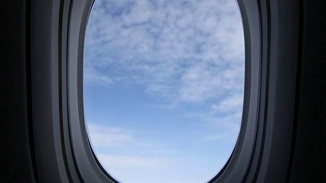 飞机窗口视图视频下载