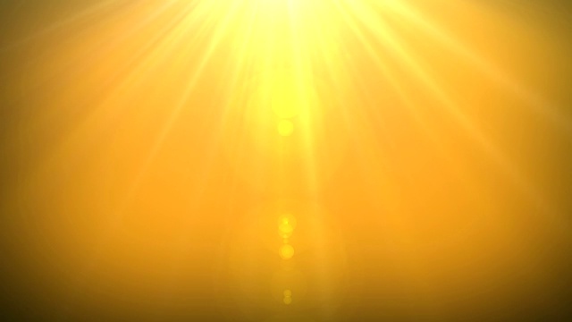 金色太阳背景。4k视频素材