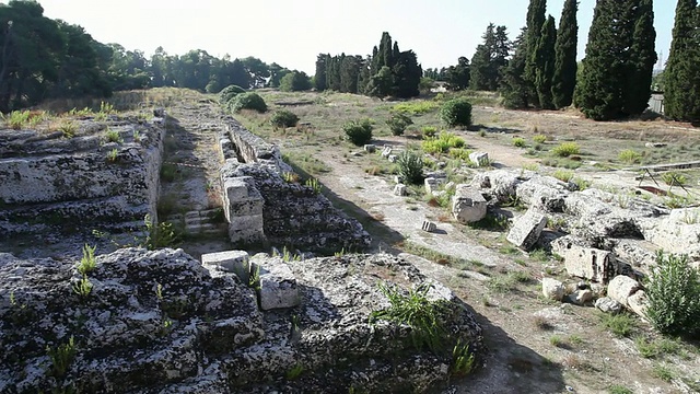 锡拉库扎，考古公园，希隆二世的祭坛，公元前3世纪视频素材