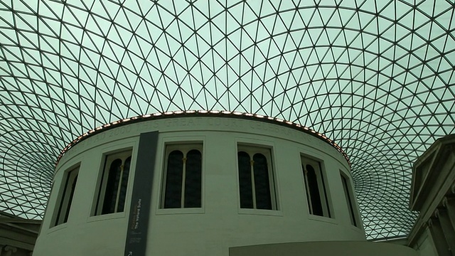 大英博物馆，大庭，伦敦视频下载