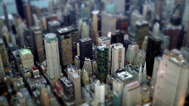 城市大都市鸟瞰图。城市的城市背景。创建射击天际线商业区视频购买