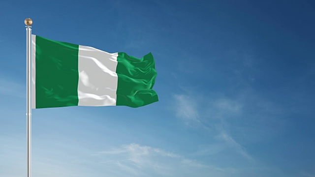 4K尼日尔利亚国旗-可循环视频下载