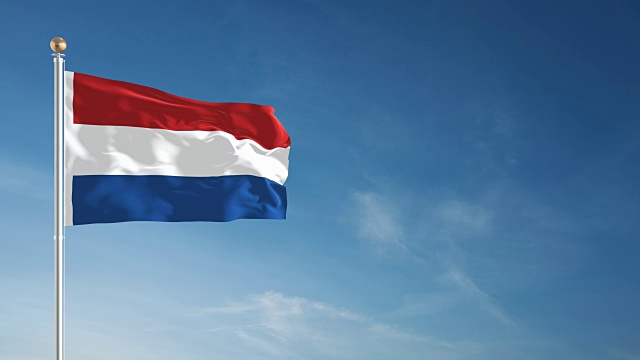 4K荷兰国旗-可循环视频素材