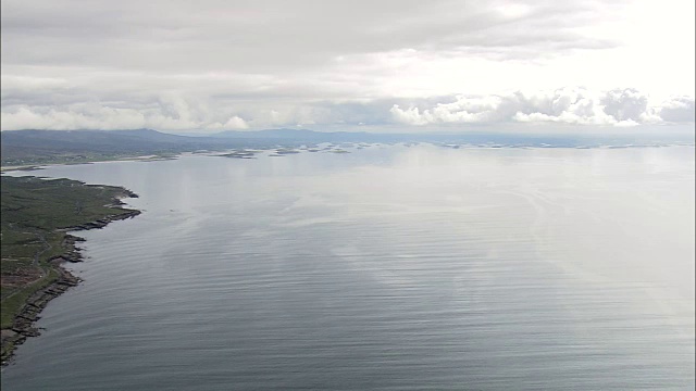 克鲁湾群岛-鸟瞰图-康诺特，县梅奥，爱尔兰视频素材