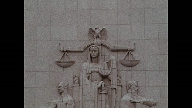 洛杉矶郡法院大楼，女士司法救济视频素材
