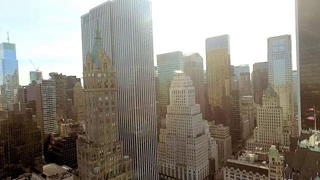 纽约市街道鸟瞰图视频下载