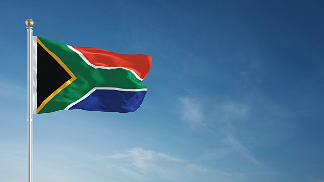 4K南非国旗-可循环视频下载