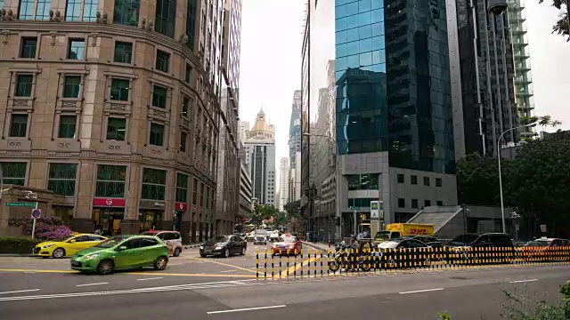 城市交通车辆的时间跨度视频素材