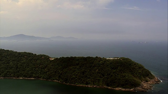 Itaipu要塞-鸟瞰图-圣保罗，普拉亚格兰德，巴西视频素材