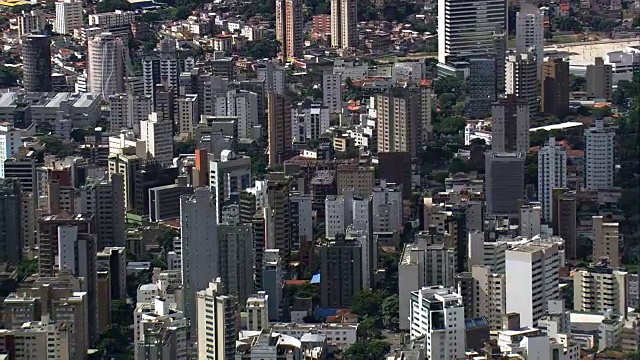 贝洛奥里藏特-鸟瞰图-米纳斯吉拉斯州，贝洛奥里藏特，巴西视频素材