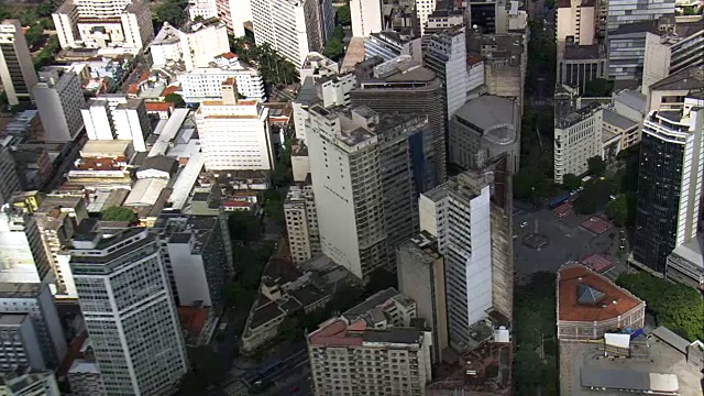 Praca Sete广场-鸟瞰图-米纳斯吉拉斯州，贝洛奥里藏特，巴西视频素材