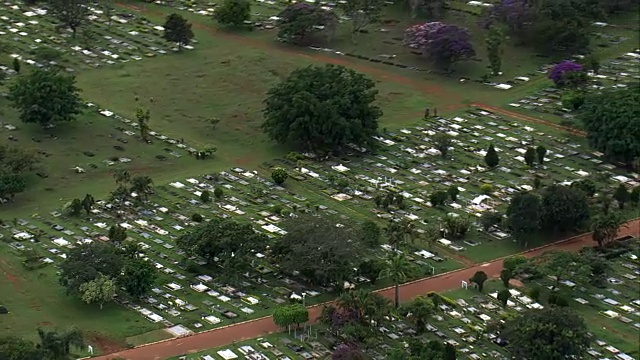 巴西利亚公墓-鸟瞰图-联邦区，Brasília，巴西视频素材