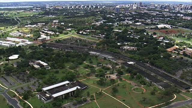 巴西利亚大学鸟瞰图-联邦区，Brasília，巴西视频下载