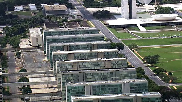 政府办事处-鸟瞰图-联邦区，Brasília，巴西视频下载