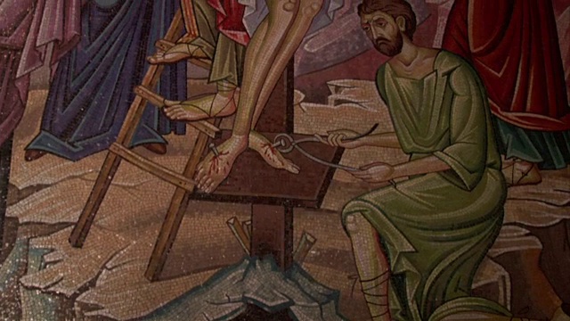 耶稣被从十字架上取下的壁画视频下载