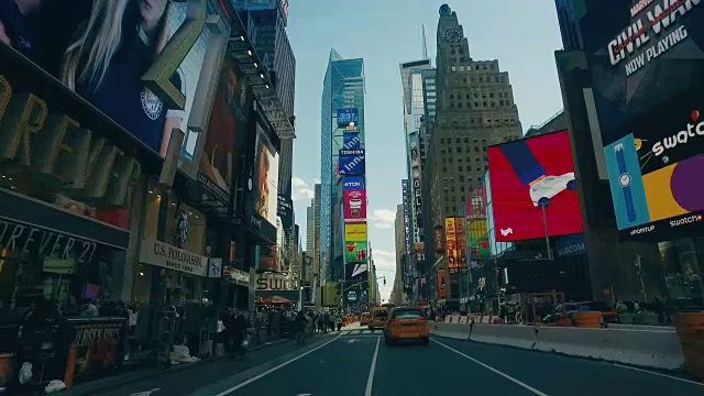 在纽约时代广场开车视频购买