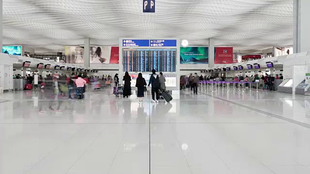机场内部/香港，中国视频素材