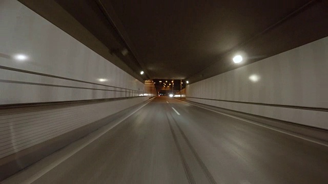 隧道驾驶- 4k -视频素材