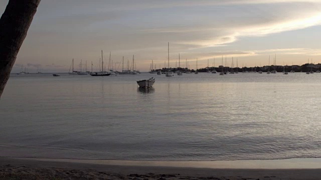 黄昏圣乔治湾/格林纳达，加勒比视频素材