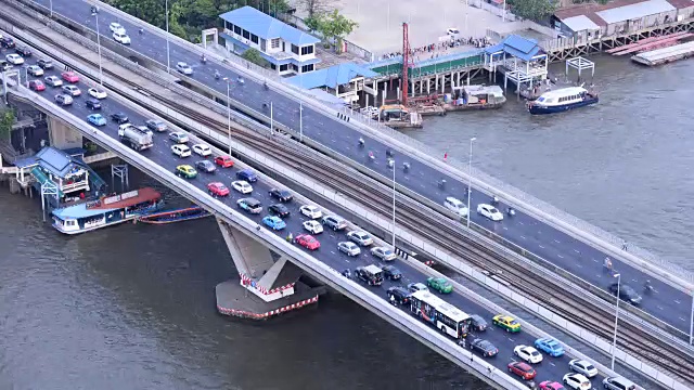 曼谷的道路交通视频素材