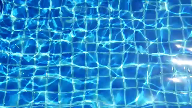 抽象背景-水池中的水(循环)，4k(UHD)视频素材