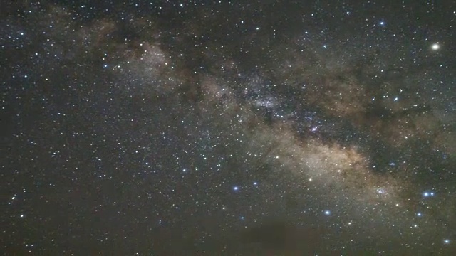 夜空与银河系的时间流逝视频素材
