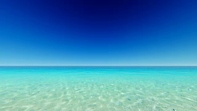 绿松石蓝色海洋视频素材
