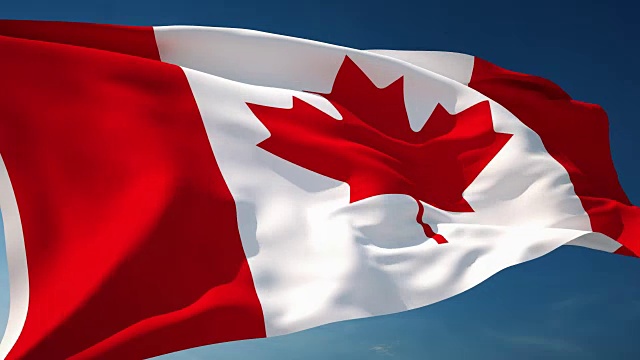 4K加拿大标志-可循环视频素材