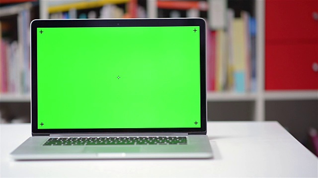电脑屏幕色度键跟踪视频素材