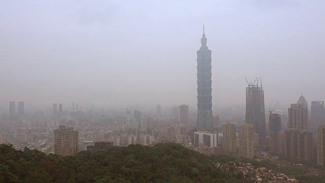 台北101，世界上最高的建筑视频素材
