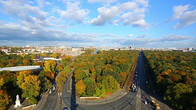 柏林天际线与Tiergarten视频下载
