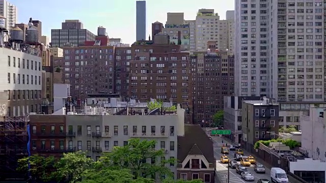 都市都市风光背景拍摄。摩天大楼，房地产风景视频下载