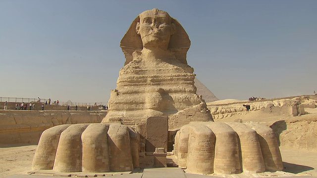 埃及吉萨的狮身人面像视频素材