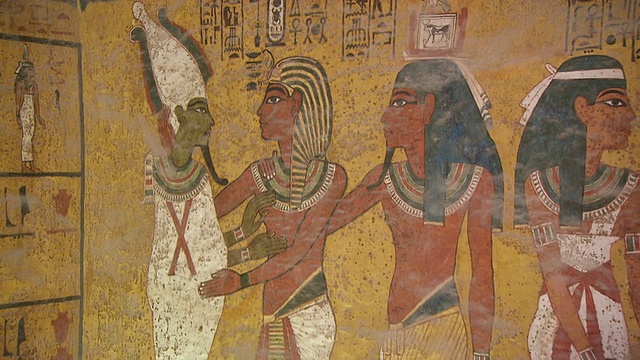 MS ZO:埃及图坦卡蒙墓中的墓室视频下载