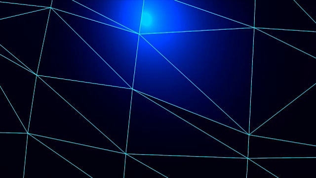 抽象几何三角形背景蓝高清视频素材