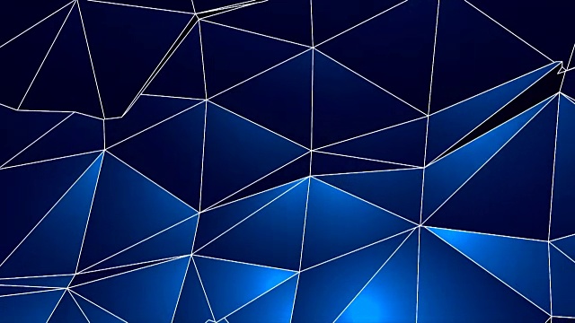 抽象几何三角形背景蓝高清视频素材