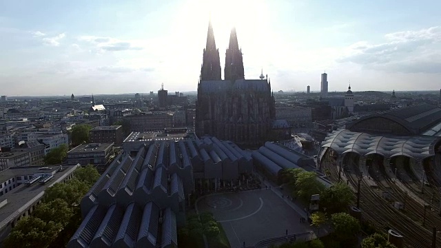 4K -科隆，Köln鸟瞰图视频素材