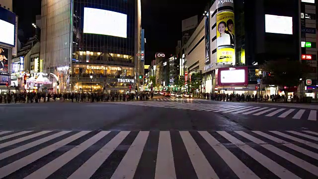 涉谷穿越，日本东京视频素材