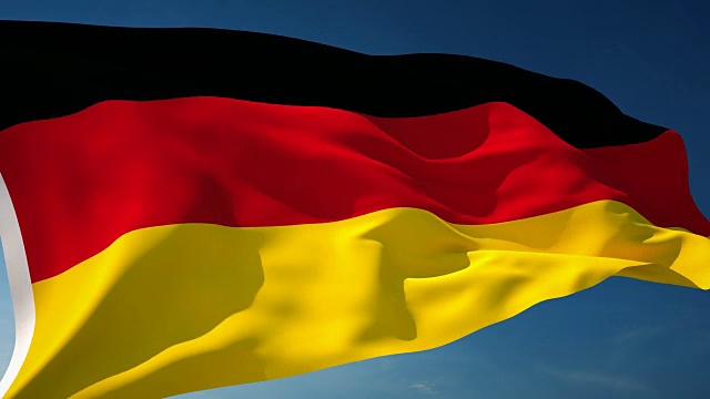 4K德国国旗-可循环视频素材