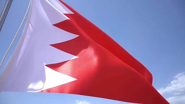巴林国旗视频素材