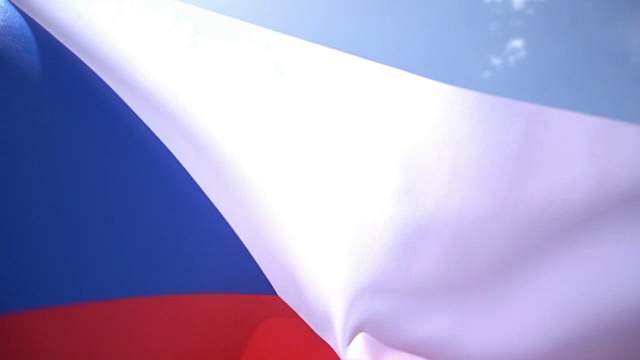 捷克共和国国旗视频素材