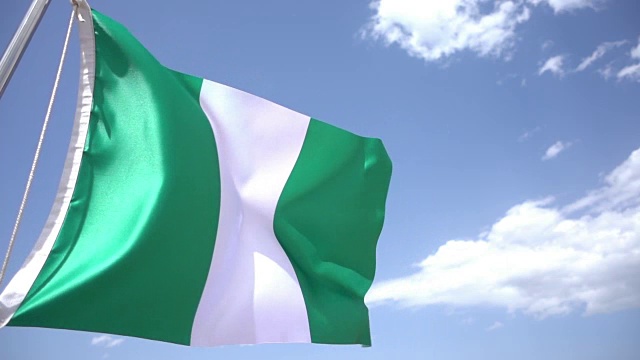 尼日尔利亚的国旗视频下载