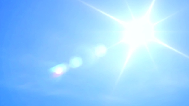 蓝天和太阳，4k视频下载