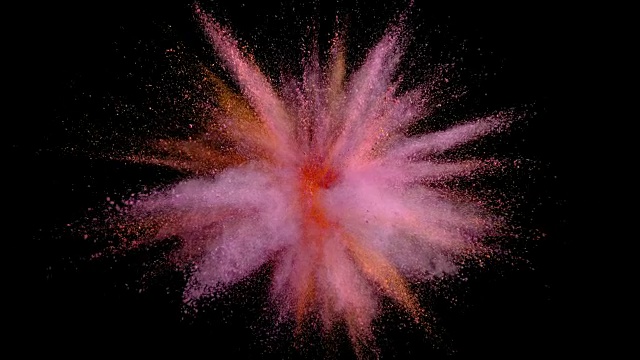 紫粉爆炸视频素材