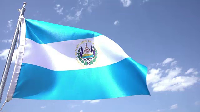 萨尔瓦多国旗视频素材