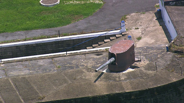 巴西圣保罗Itaipo炮台的大炮图片视频素材