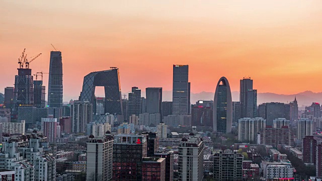 北京,延时摄影,黄昏,国际著名景点视频素材